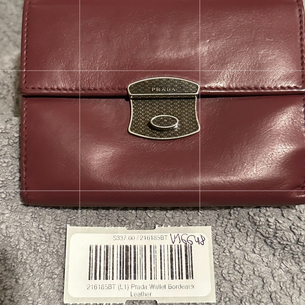 Prada Vintage Burgundy Leather Wallet - Picture 13 of 13